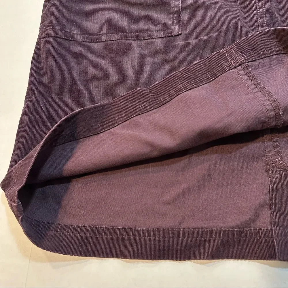 The North Face Corduroy Skirt Dark Purple Straight Pencil Knee Length Size S